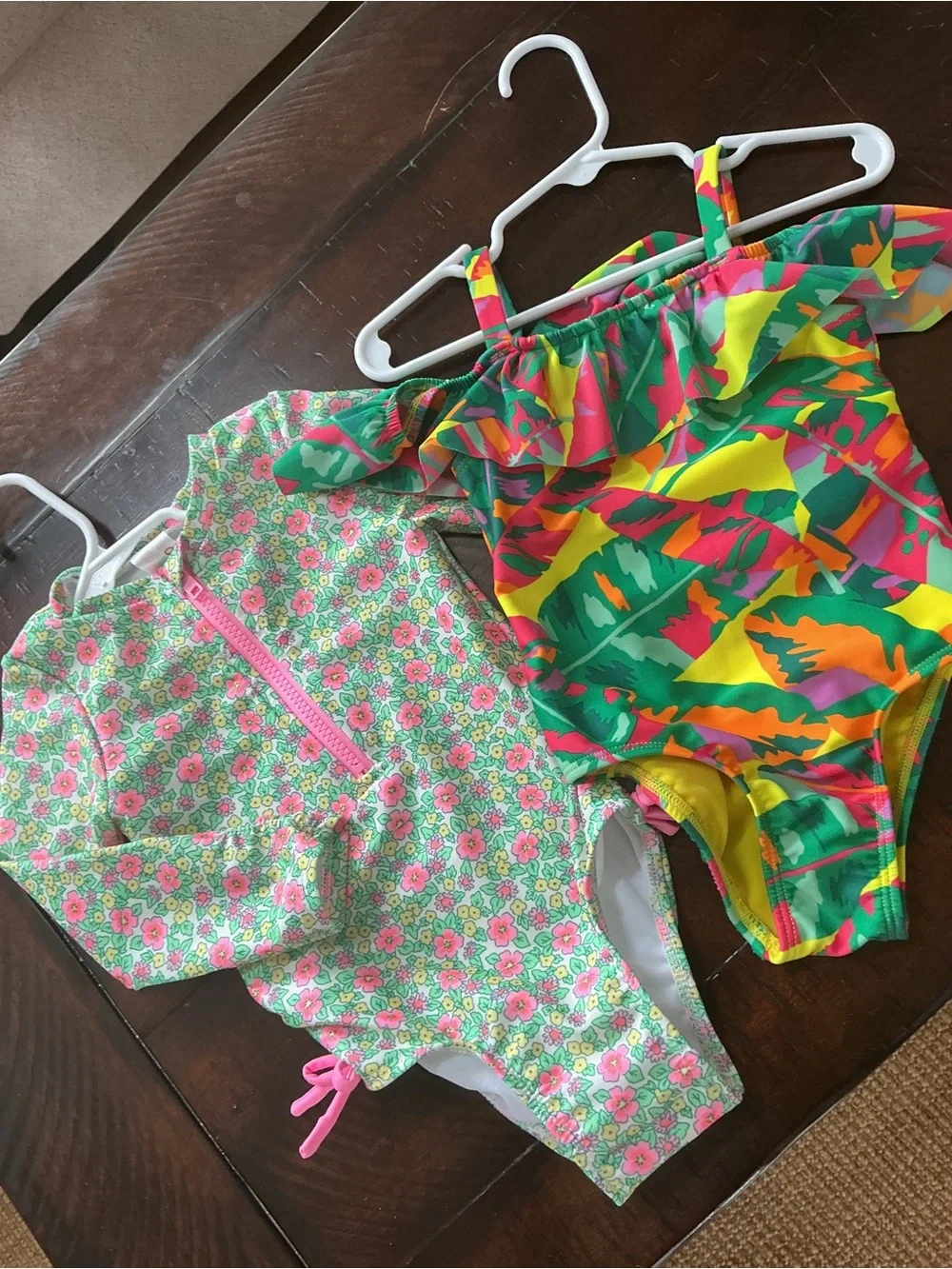 Cat & Jack Bundle of Two -Floral One Piece Bathing Suits Size 2T